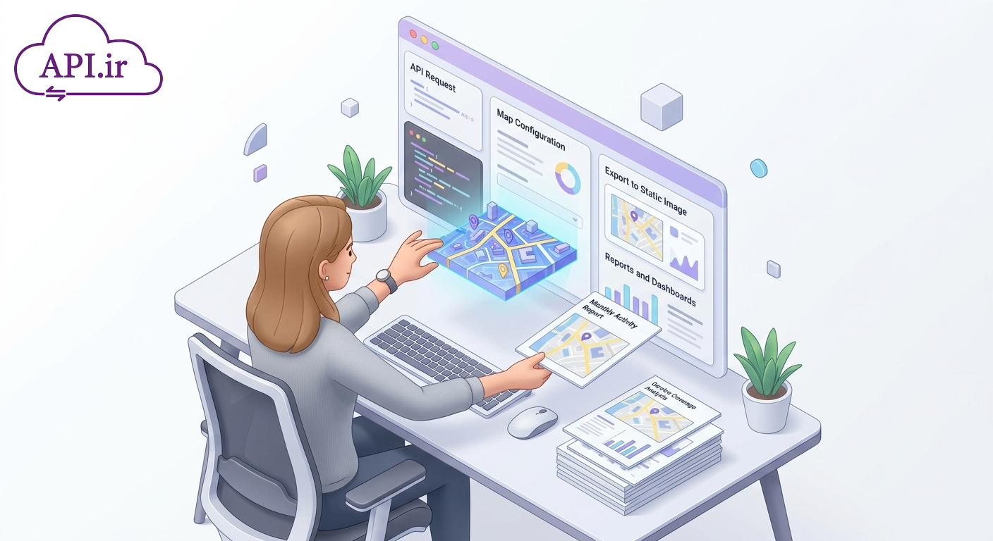 راهنمای کامل تبدیل Google Maps به تصویر با API + کد عملی